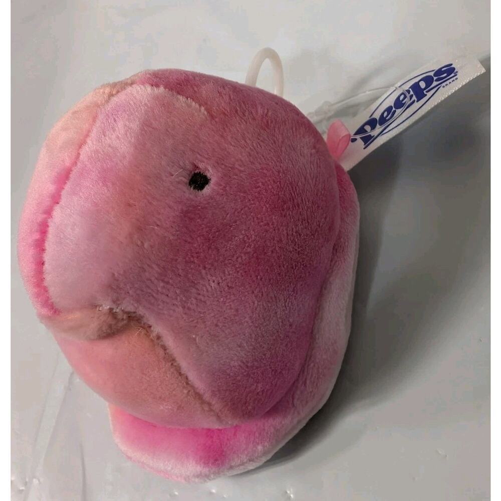 Peeps Pink Plush Pull Cord Vibrating Movable 3"